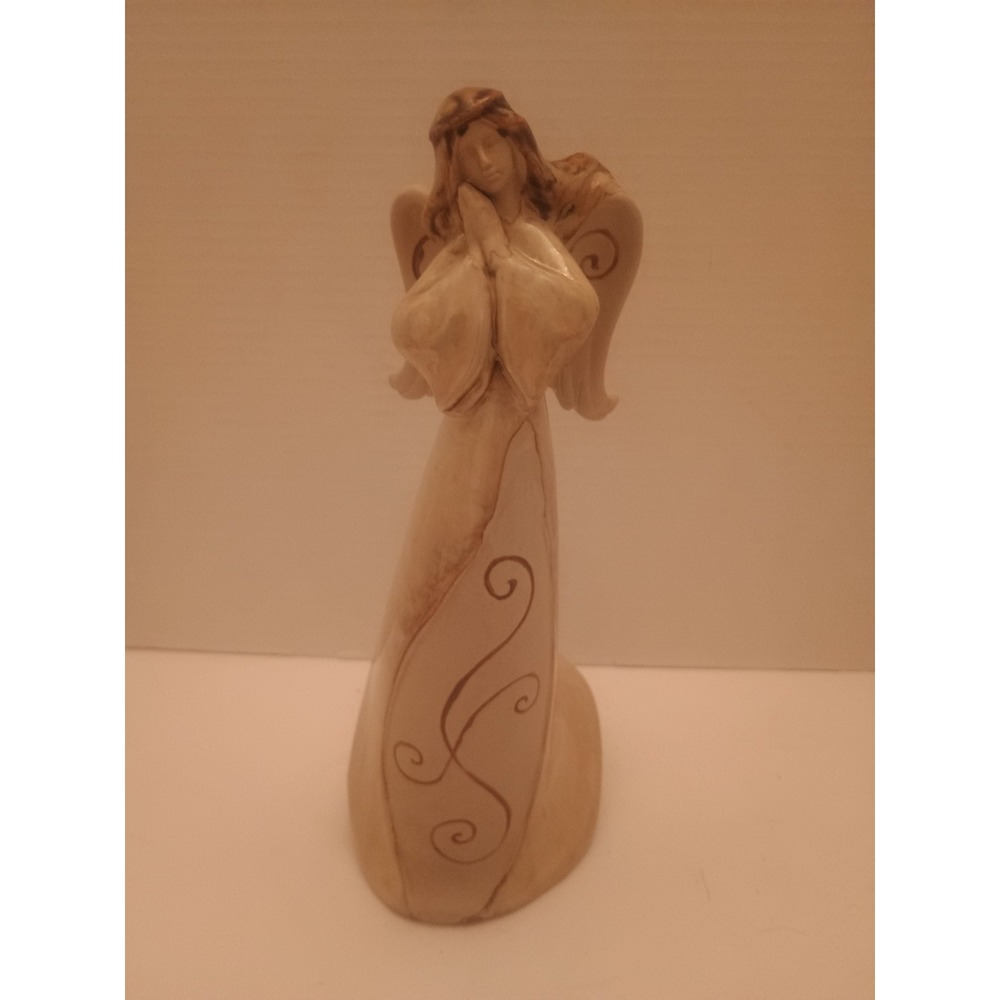 Angel Of Peace With Folded Hands Beautiful Ceramic Angel 10"Ceramic Angel